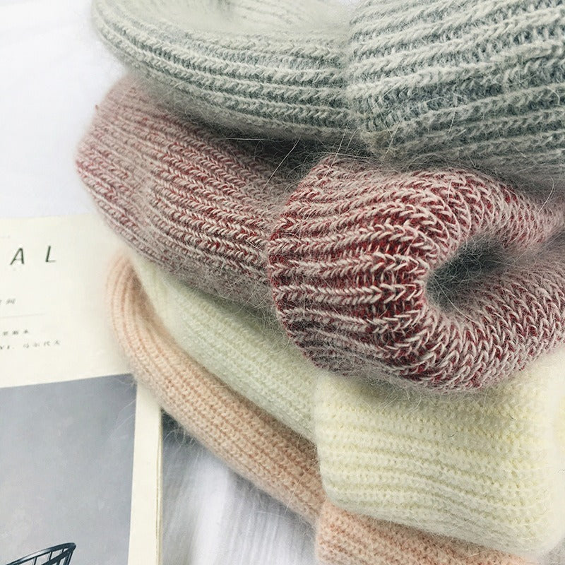 Wool Knit Beanie Hat