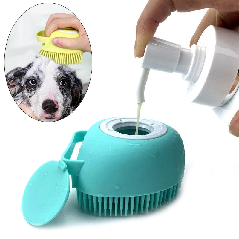 Silicone Pet Bath Shampoo Brush