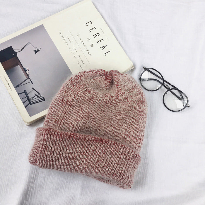 Wool Knit Beanie Hat