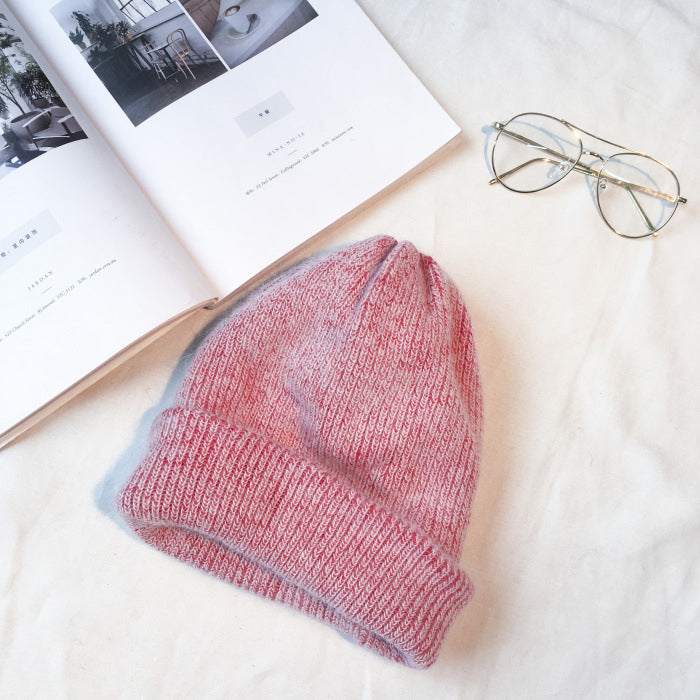 Wool Knit Beanie Hat