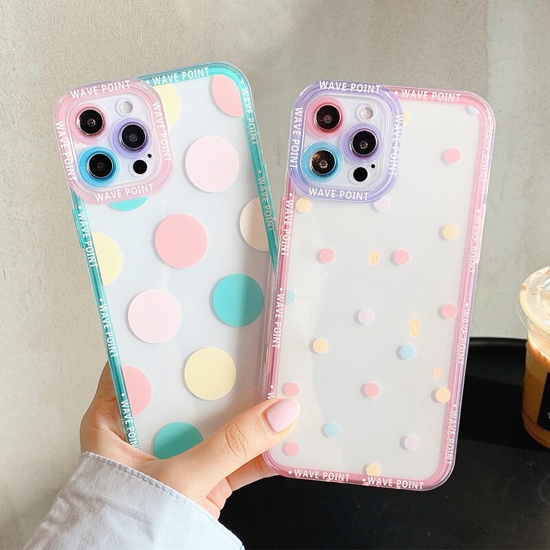 Polka Dots and Hearts iPhone Case