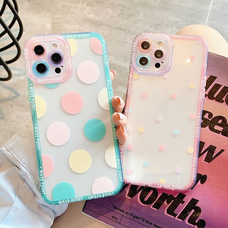 Polka Dots and Hearts iPhone Case