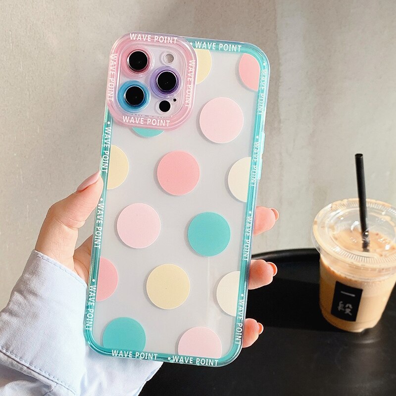 Polka Dots and Hearts iPhone Case