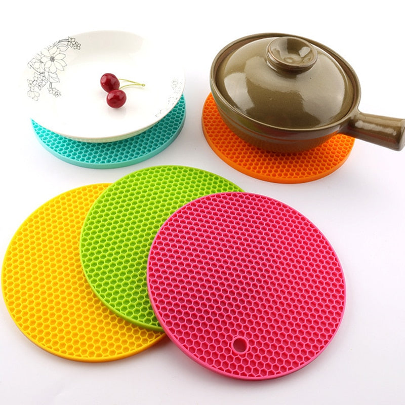 Round Heat-Resistant Silicone Coaster - M. Mazu Global