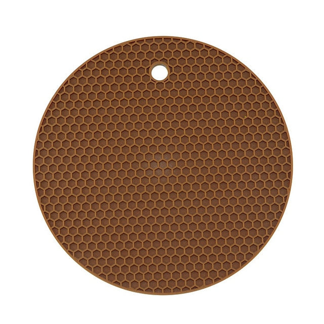 Round Heat-Resistant Silicone Coaster - M. Mazu Global