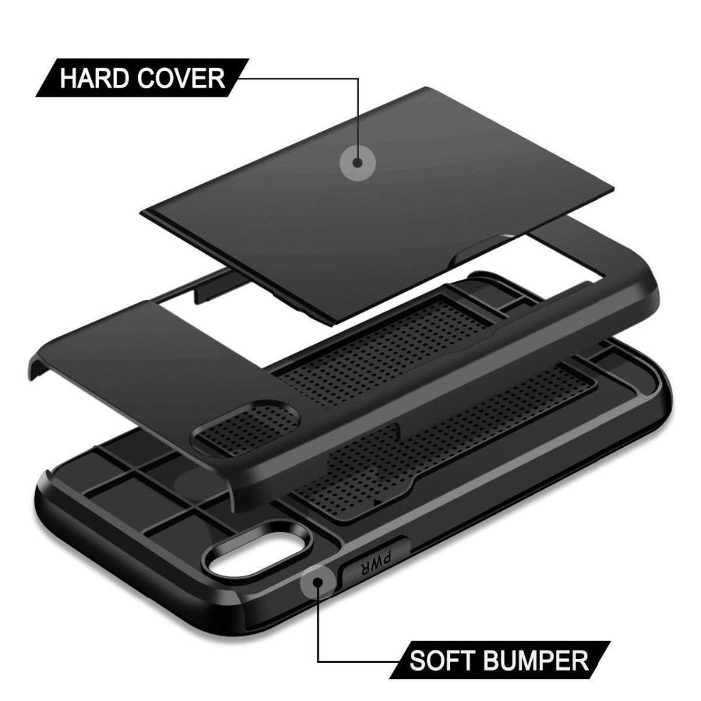 Slide Card Holder iPhone Case