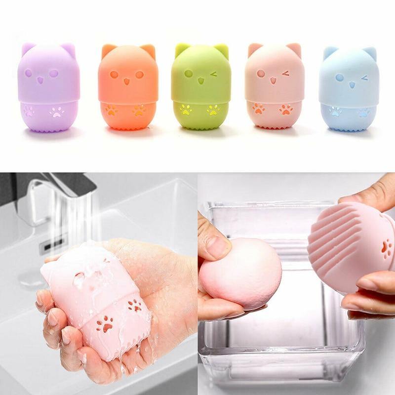 Kitten Beauty Blender Portable Holder/Drying Case.