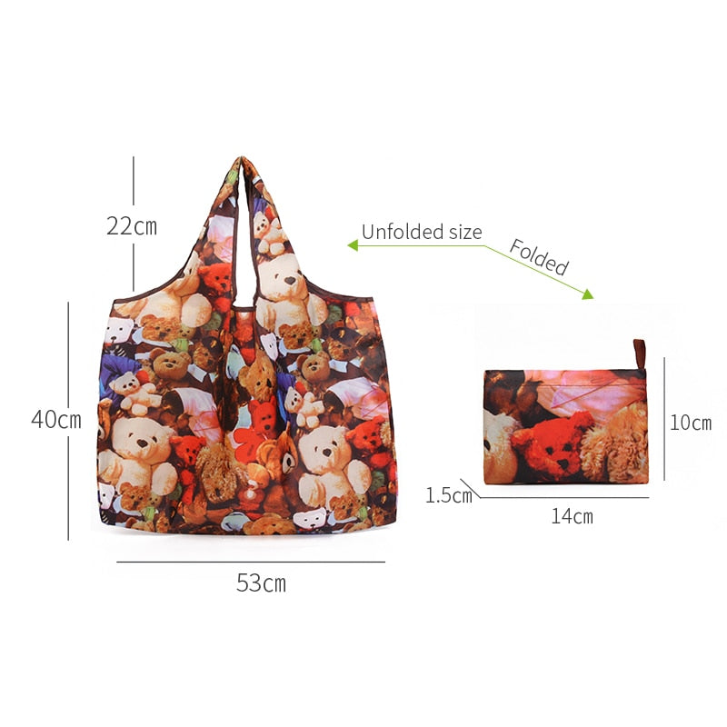 Travel Reusable Foldable Tote Bag