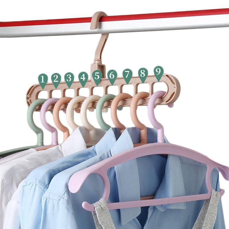 Multi-port Rotatable Clothes Hanger.