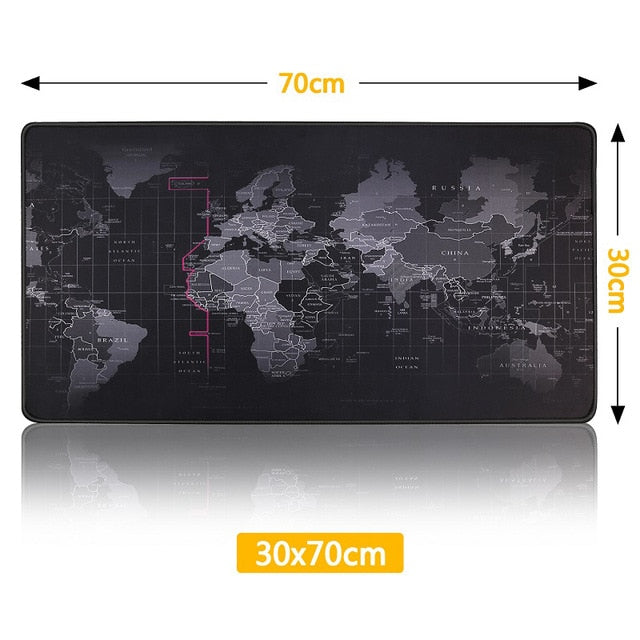 World Map Home Office Gaming Desk Pad