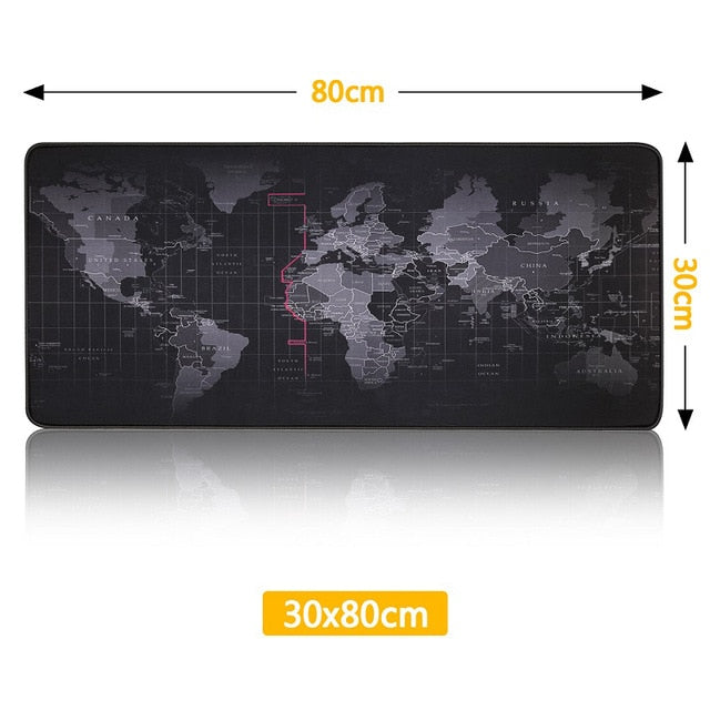 World Map Home Office Gaming Desk Pad