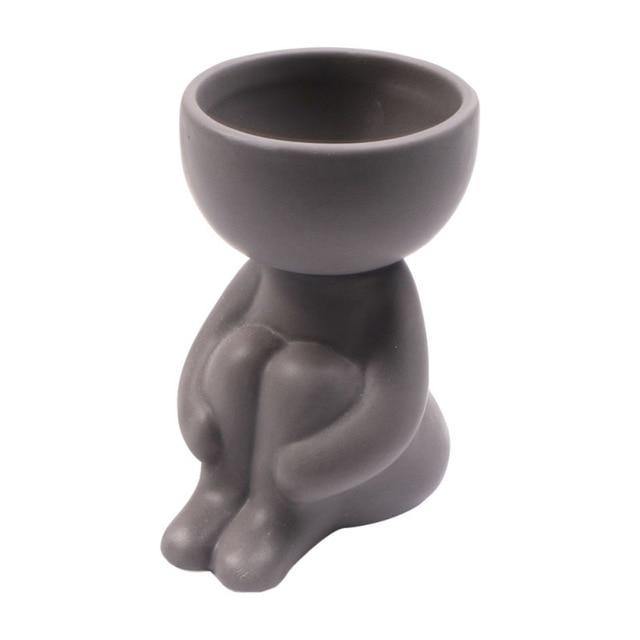 Humanoid Ceramic Flower Pot - M. Mazu Global