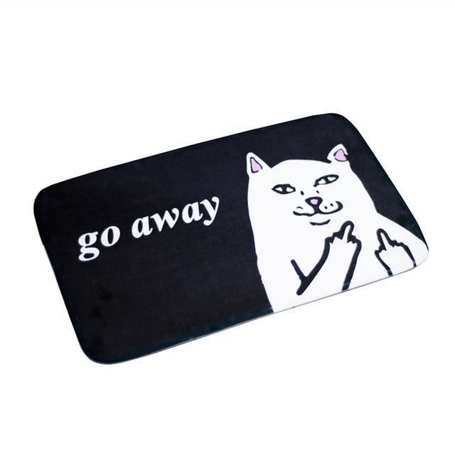 Go Away Cat Doormat.