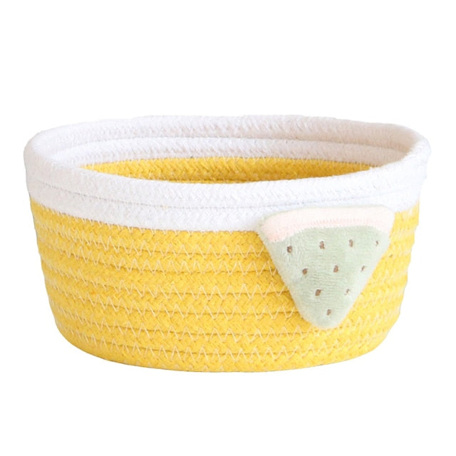 Cotton Rope Kids Storage Basket