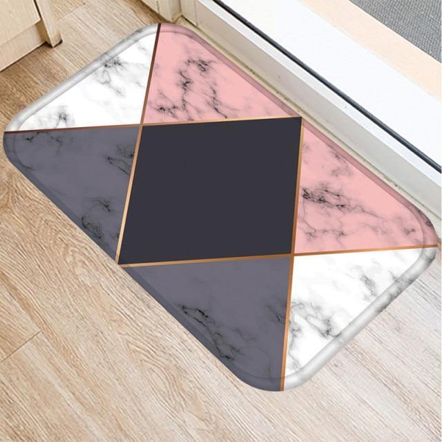 Marble Pattern Anti-Slip Door Mat.