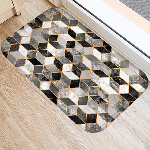 Marble Pattern Anti-Slip Door Mat.