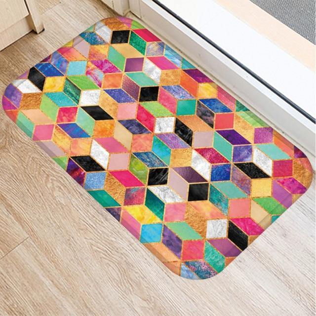 Marble Pattern Anti-Slip Door Mat.