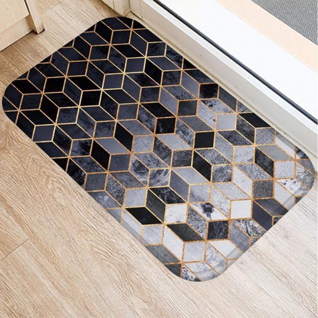 Marble Pattern Anti-Slip Door Mat.