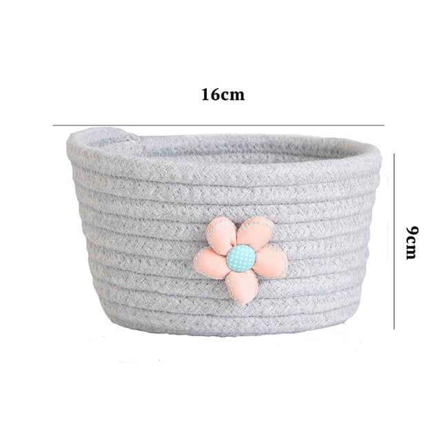 Cotton Rope Kids Storage Basket