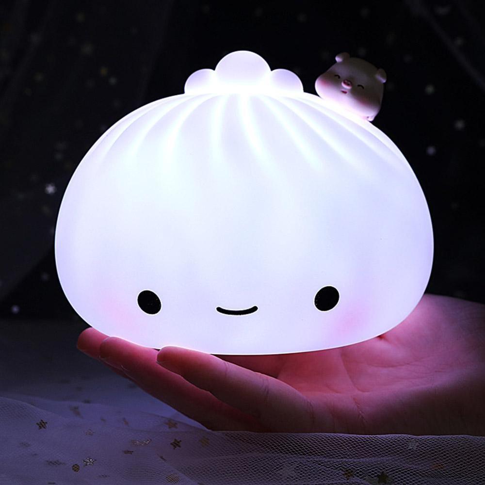 LED Buns Silicone Soft Colourful Night Light