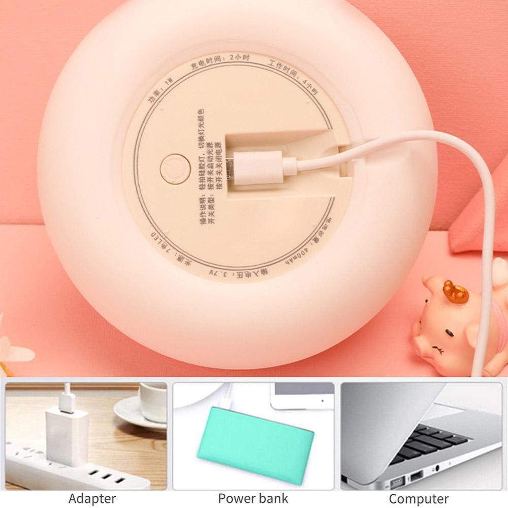 LED Buns Silicone Soft Colourful Night Light