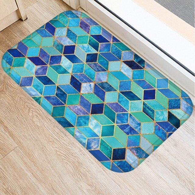 Marble Pattern Anti-Slip Door Mat.