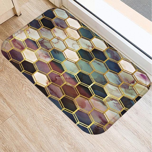 Marble Pattern Anti-Slip Door Mat.