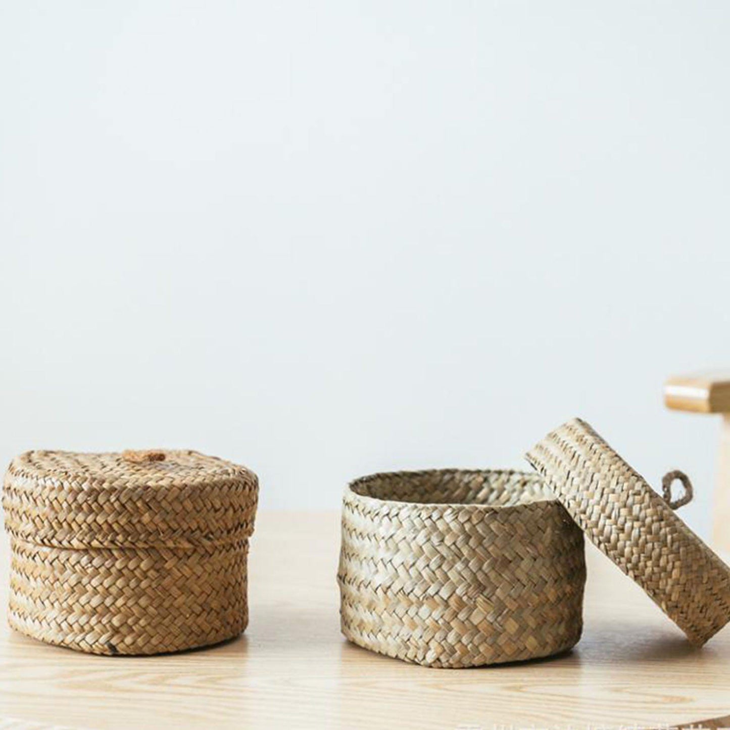 Handmade Bamboo Storage Basket.