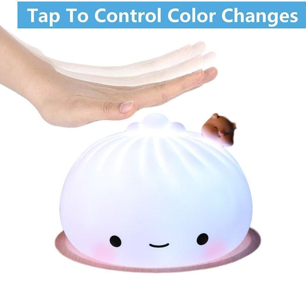 LED Buns Silicone Soft Colourful Night Light