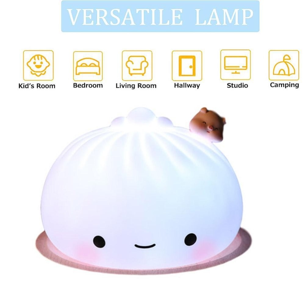 LED Buns Silicone Soft Colourful Night Light