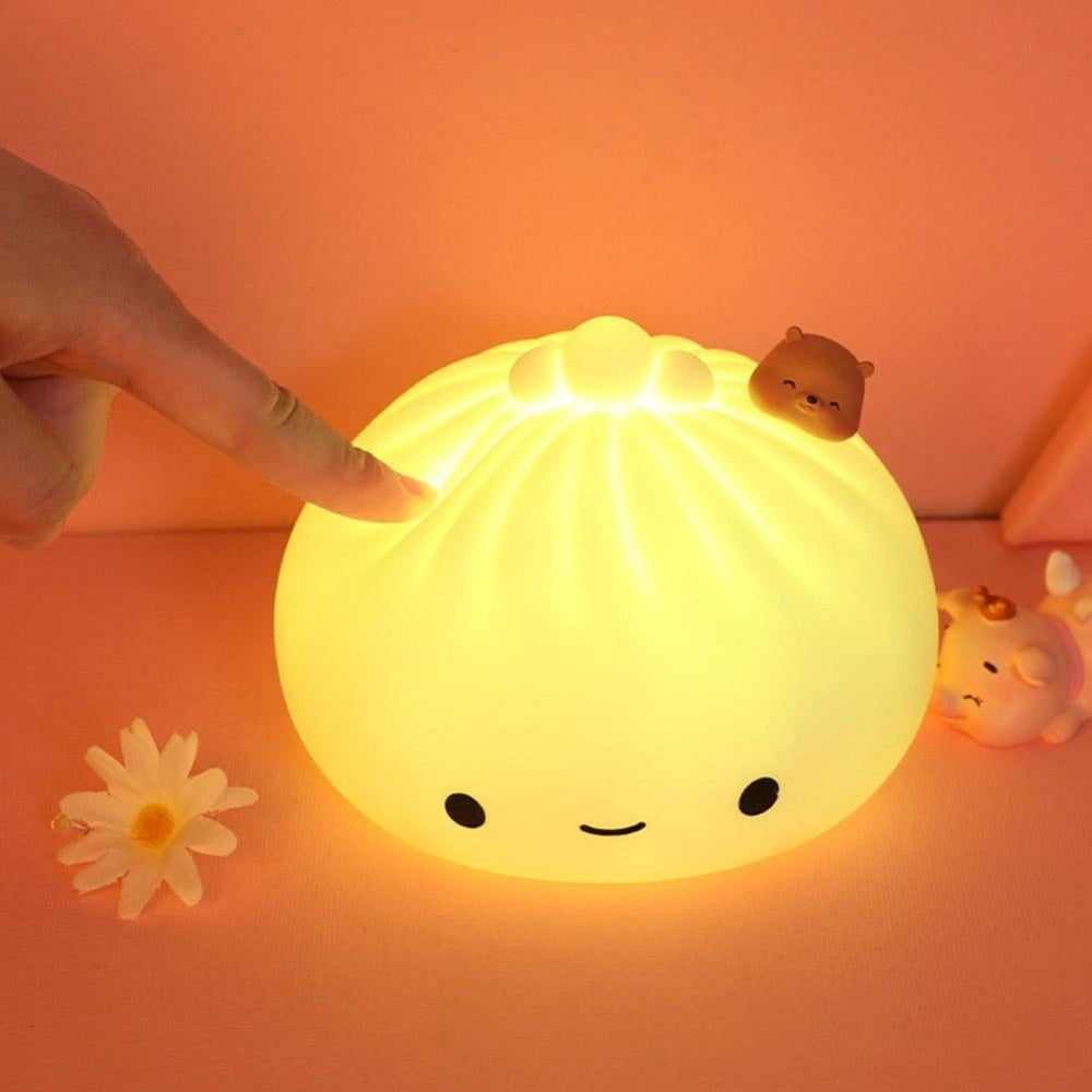 LED Buns Silicone Soft Colourful Night Light