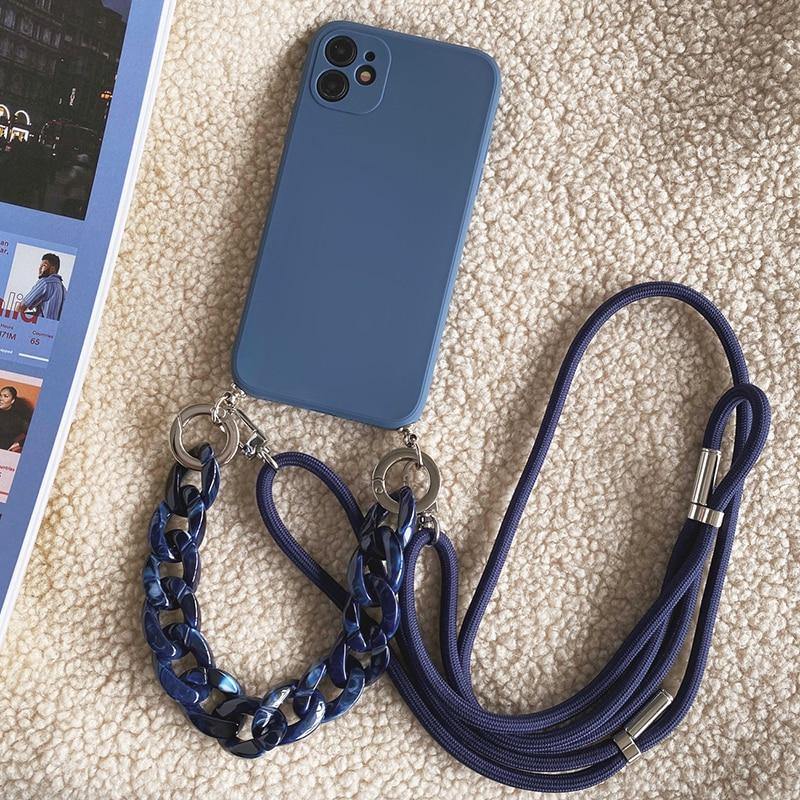 Chain Crossbody Lanyard iPhone Case - M. Mazu Global