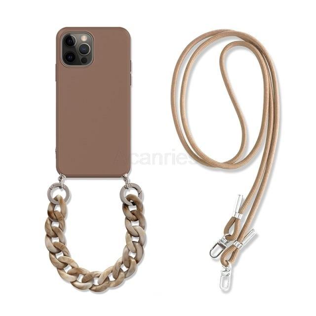 Chain Crossbody Lanyard iPhone Case - M. Mazu Global