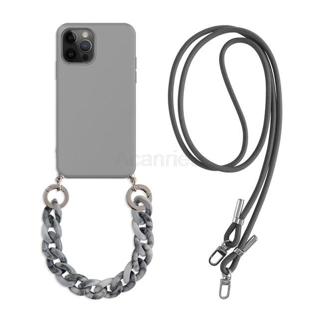 Chain Crossbody Lanyard iPhone Case - M. Mazu Global