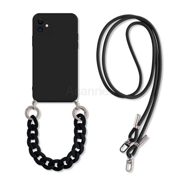 Chain Crossbody Lanyard iPhone Case - M. Mazu Global