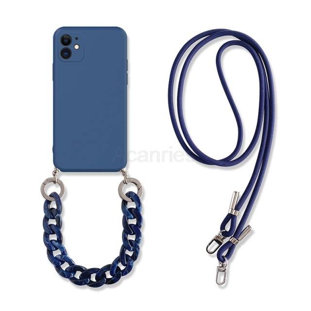 Chain Crossbody Lanyard iPhone Case - M. Mazu Global