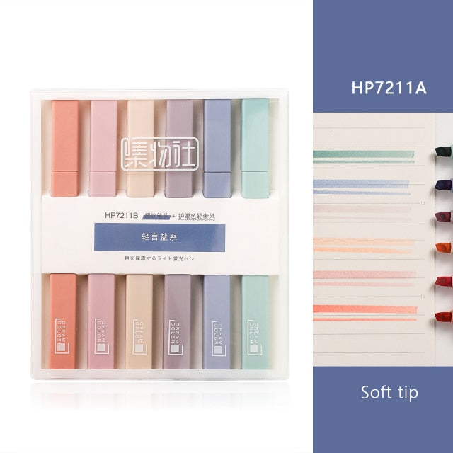 Pastels Soft Tip Marker Highlighter