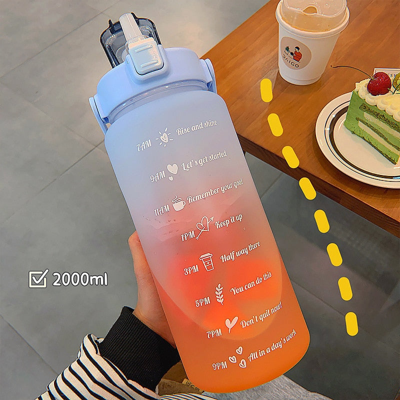 Time Markers Motivational Water Bottle