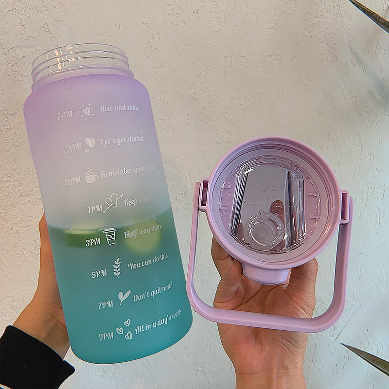 Time Markers Motivational Water Bottle