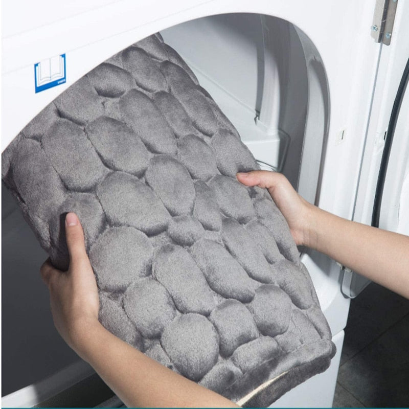 Cobblestone Memory Foam Bathroom Mat