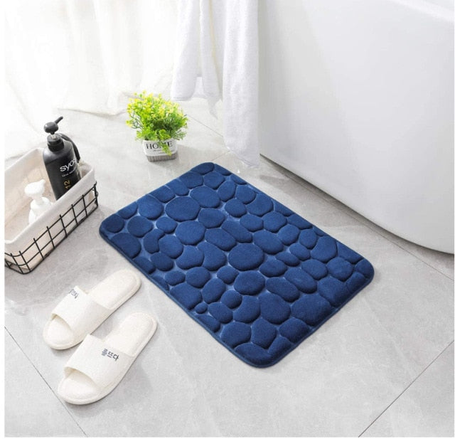 Cobblestone Memory Foam Bathroom Mat