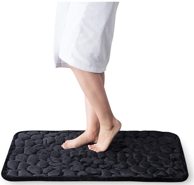 Cobblestone Memory Foam Bathroom Mat