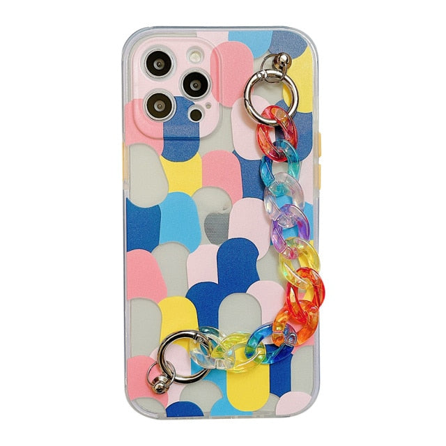 Abstract Art Graffiti Wrist Chain iPhone Case