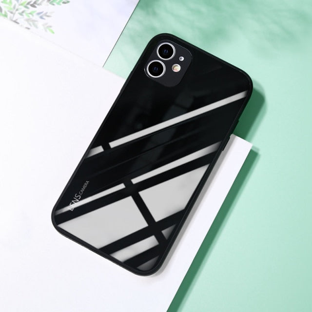 Coloured Tempered Glass iPhone Case