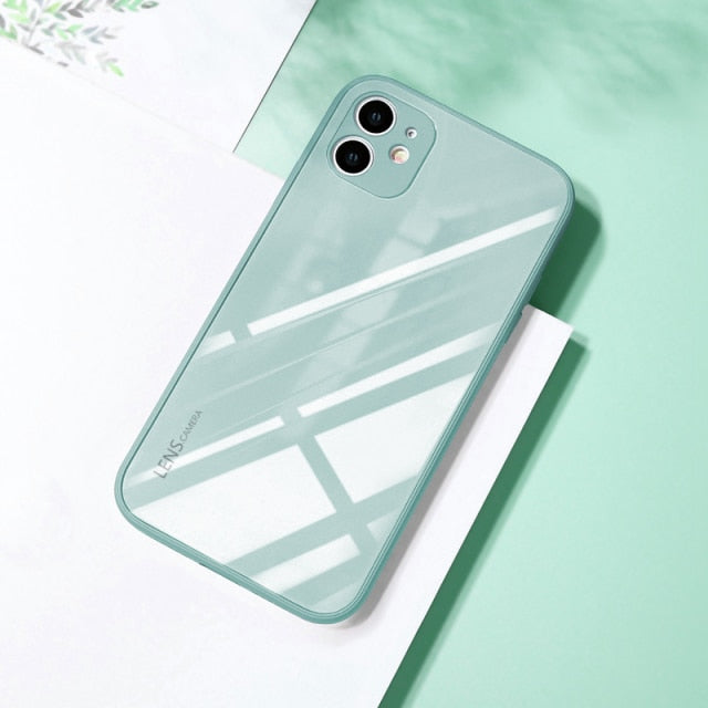 Coloured Tempered Glass iPhone Case