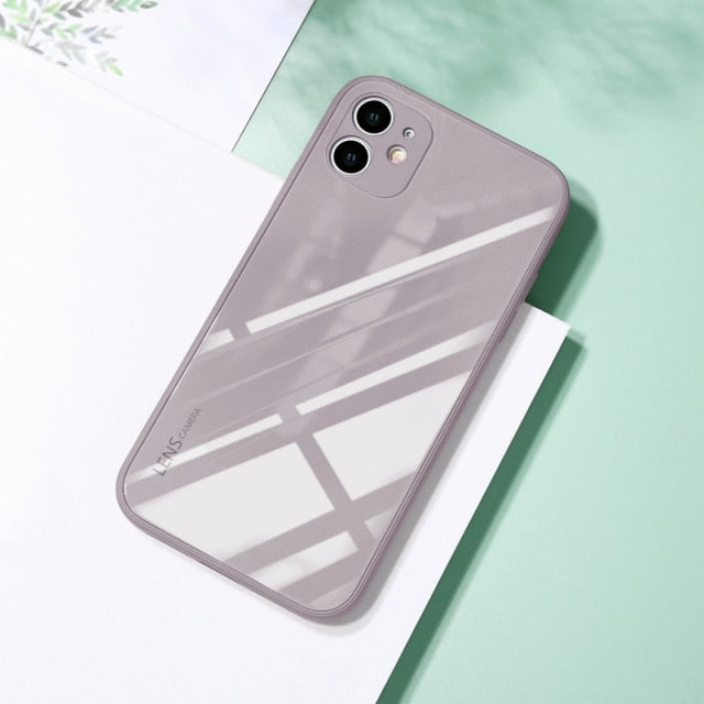 Coloured Tempered Glass iPhone Case