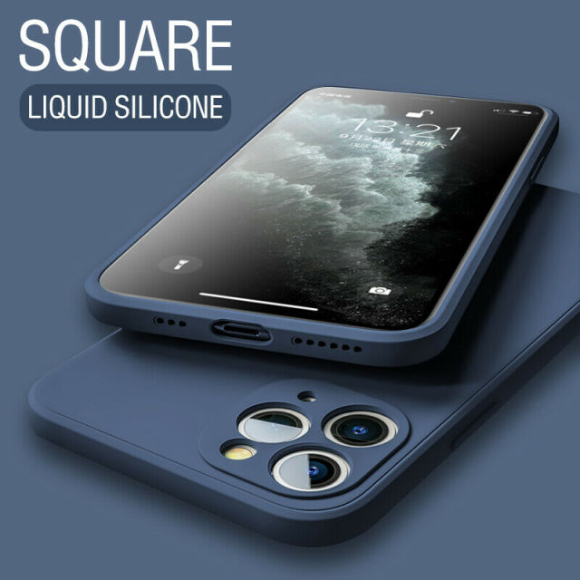 Silicone iPhone Case with Camera Lens Cover