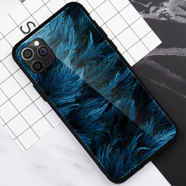 Space Planets Tempered Glass iPhone Case