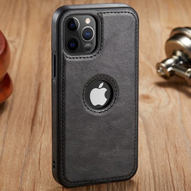 Luxury Faux Leather iPhone Case