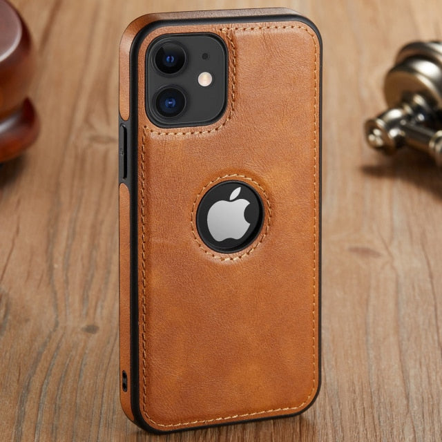 Luxury Faux Leather iPhone Case